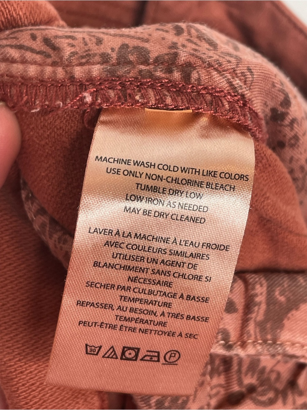 Pilcro High Rise Wide Leg Cargo Pant Boho Festival Academia Relaxed in Rust 26 - Picture 12 of 13